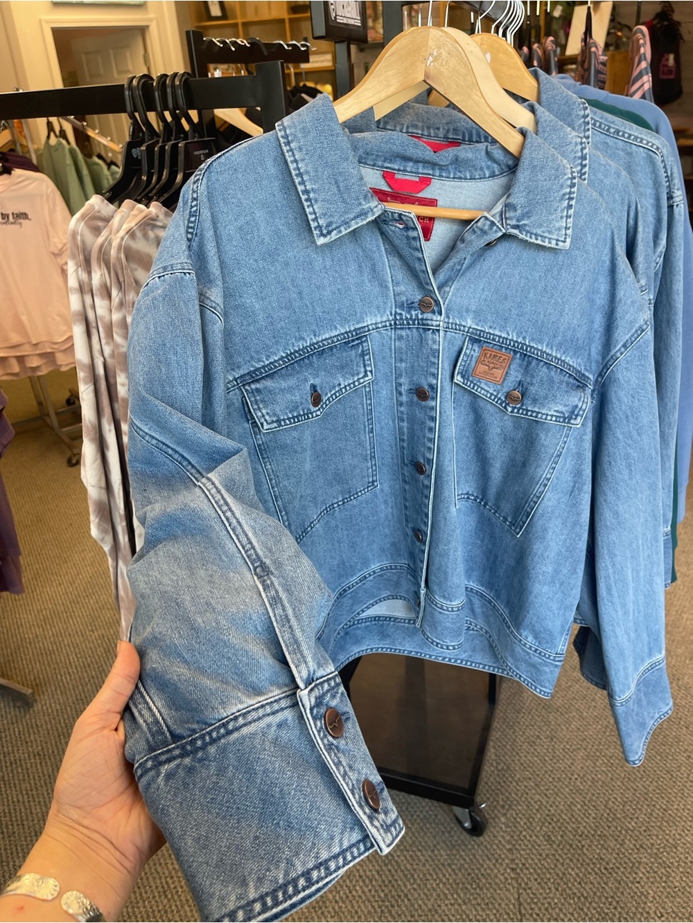 Women’s Kimes Classic Light Blue Denim Jacket - Women's Relaxed Fit